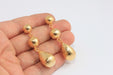 Gold Ball Stud Earrings