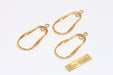 Brass Oval Ring Pendant