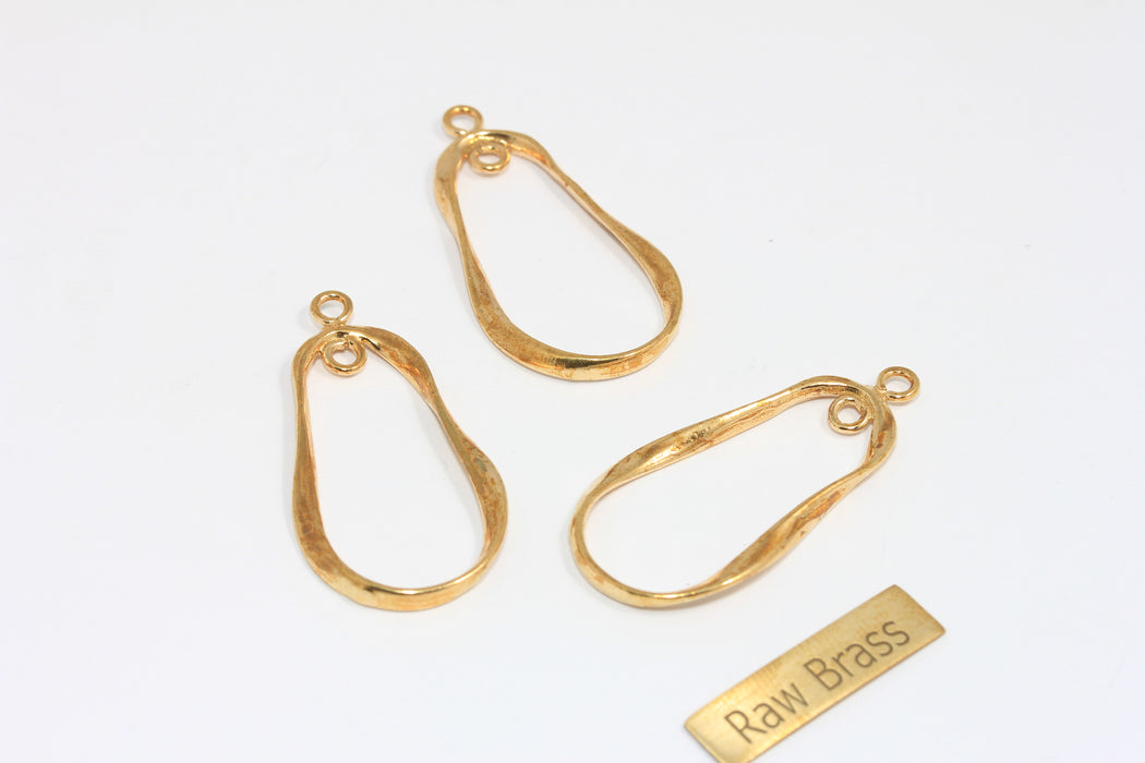 Brass Oval Ring Pendant