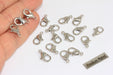 Rhodium Plated Lobster Clasp