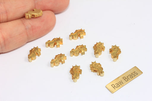 Brass Seahorse Charms