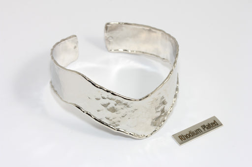 Rhodium Plated Cuff Bracelet