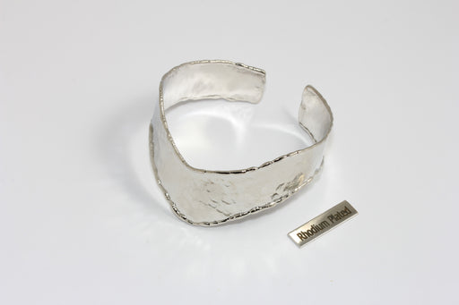 Rhodium Plated Cuff Bracelet