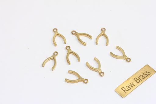 Brass Wishbone Pendant