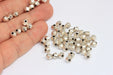 Geometric Spacer Beads, Rondelle Beads, Bracelet Charm