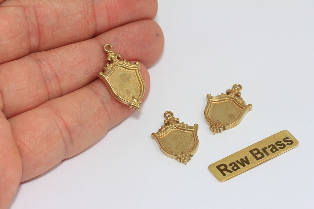 Raw Brass Bezel Frame Pendant, Inner 10x12mm , Brass Pendant Setting, Oval Blank Bezel for Jewelry Making, DIY Jewelry Supply , Zrcn973