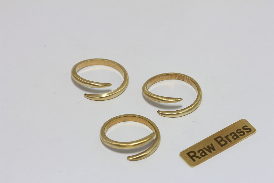 Raw Brass Open Cuff Bracelet Blank – Minimalist Bangle for Jewelry Making, Zrcn950