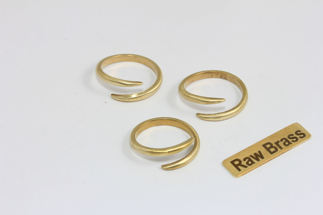Raw Brass Open Cuff Bracelet Blank – Minimalist Bangle for Jewelry Making, Zrcn950