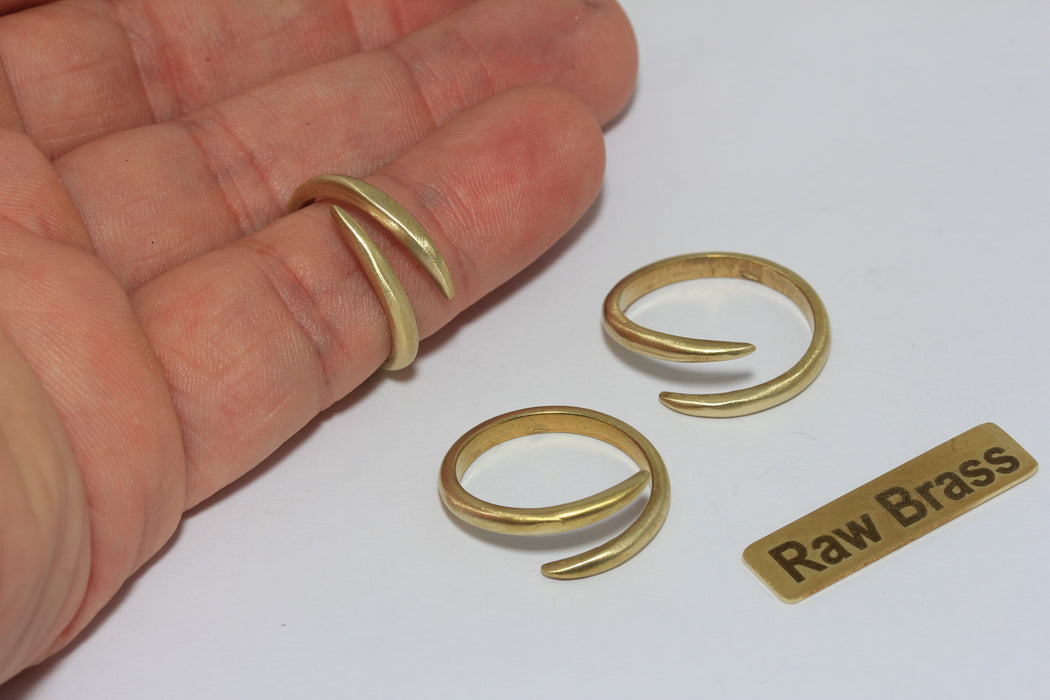 Raw Brass Open Cuff Bracelet Blank – Minimalist Bangle for Jewelry Making, Zrcn950