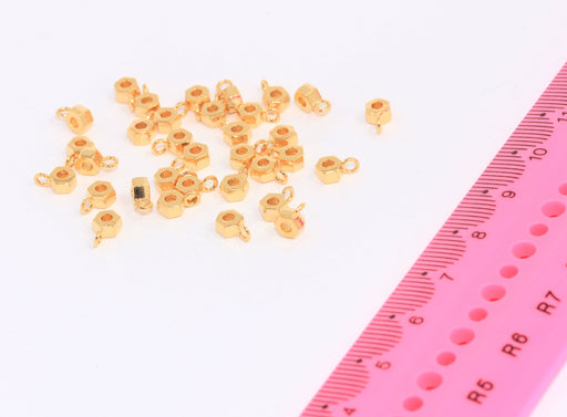 Mini Bezel Cabochon Beads