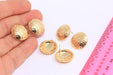  Gold Button Earrings