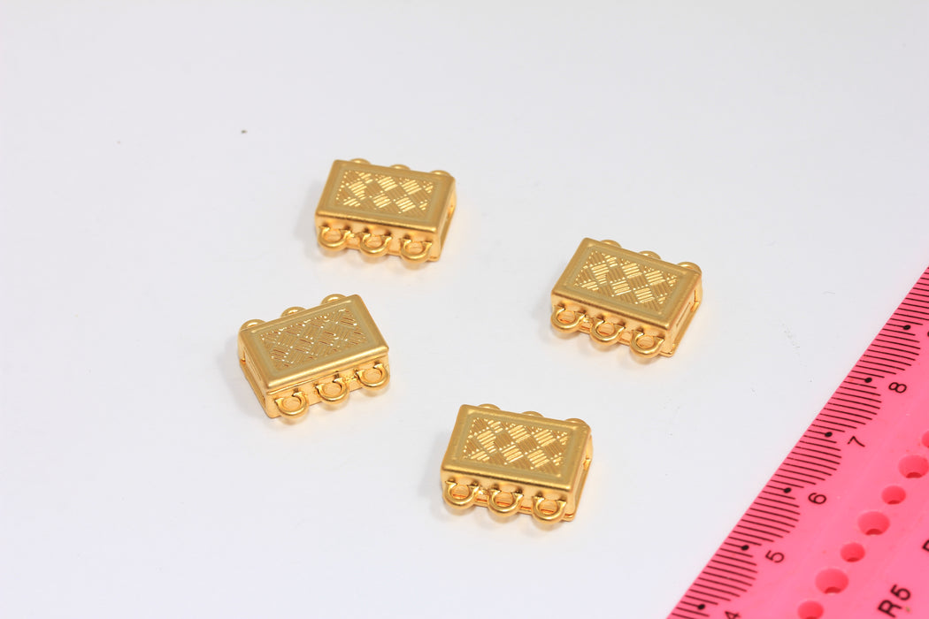 10x16mm 3 Döngülü Konnektör, Çok Telli Tokalar, Manyetik Bilezik Kapatma, MGN2