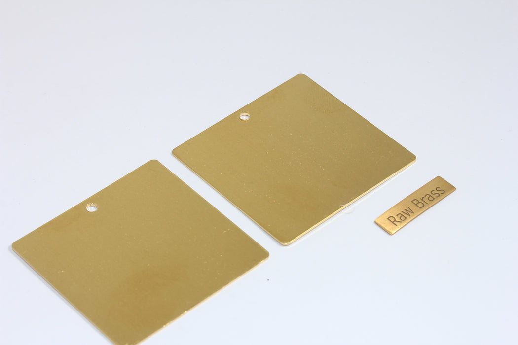 50x50mm Raw Brass Square Pendant, Geometric Pendant, Rectangle Necklace, Large Square Blanks, CHK645-7