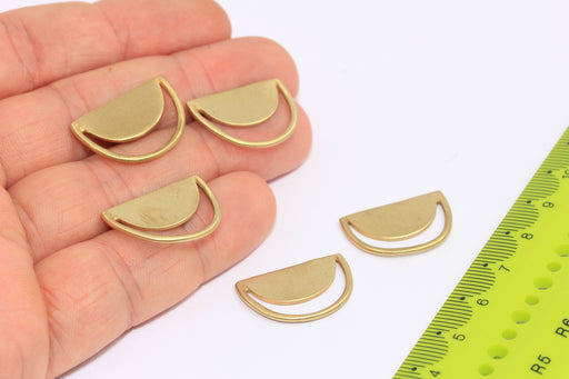Brass Half Moon Pendant
