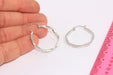 Midi Silver Earring Hoops