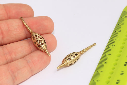 Brass Spike Charms