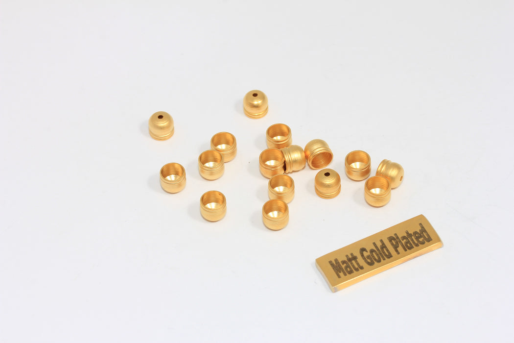 24k Matt Gold Bead Caps, Inner Size 5mm, Cord End, Tassel End Caps, BRT79