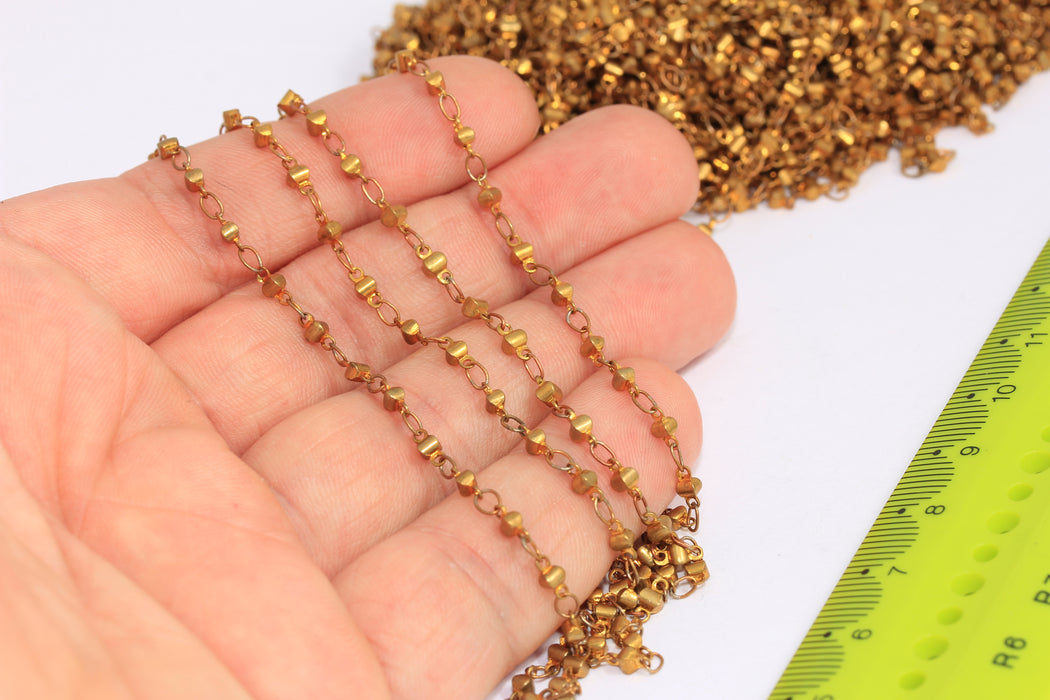 Raw Brass Bar Chains