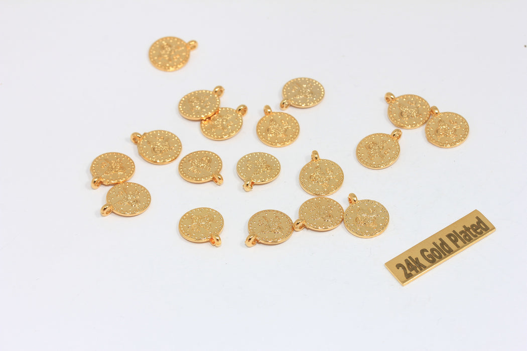 10mm 24k Shiny Gold Ottoman Signature Coins, BRT86