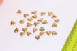 Brass Heart Beads