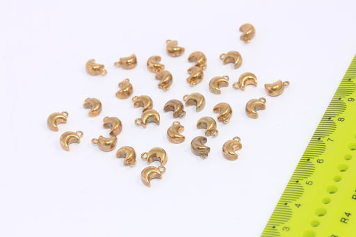 Brass Moon Charms