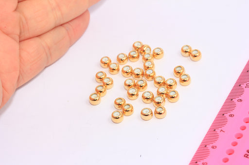  Connector Beads, Gold Spacer Beads