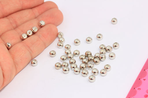 Rhodium Plated Rubber Stopper
