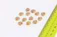Brass Heart Beads