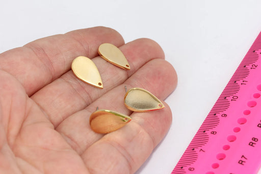 Shiny Gold Drop Charms