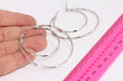Oval Shape Drop Hoops Drop Earrings