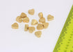 Brass Heart Charms