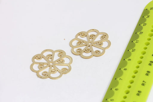 Brass Flower Pendant