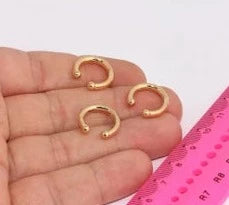 Shiny Gold Plated Hoop Ear Cuff
