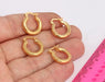 Shiny Gold Lever Back Earrings