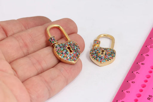 Shiny Gold Heart Clasp