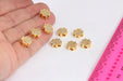 Shiny Gold Shamrock Charm