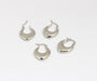 Heart Lever Back Earrings, Small Hoop Earrings
