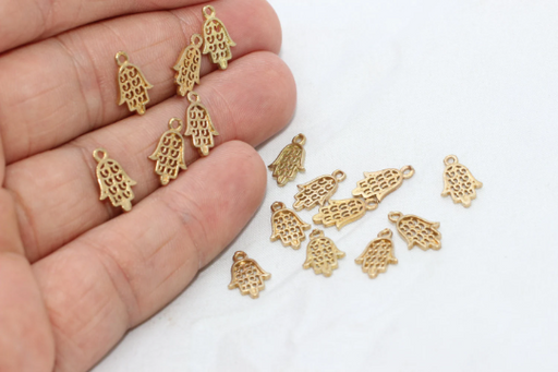 Brass Hamsa Charms