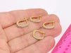  Huggie Hoop Earrings, Micro Pave Hoop Earrings