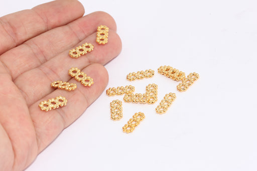 Shiny Gold Flower Beads