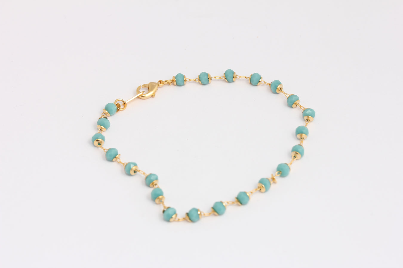 Shiny Gold Rosary Bracelet