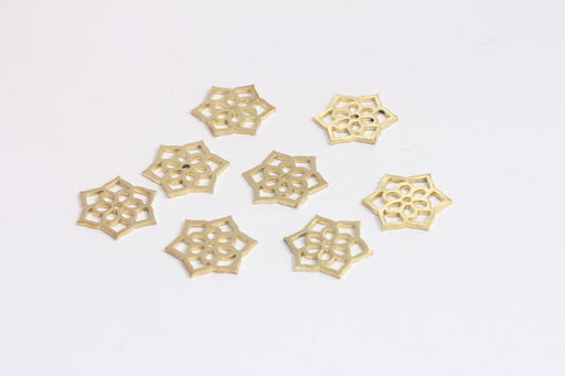 Brass Flower of Life Charms