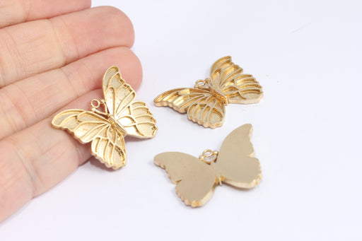 Brass Butterfly Charms