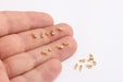 Shiny Gold CZ Drop Beads