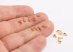 Shiny Gold CZ Drop Beads