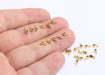 Shiny Gold CZ Drop Beads