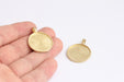 Brass Medallion Charm