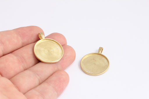 Brass Medallion Charm
