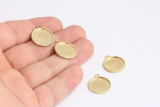 Brass Medallion Charm