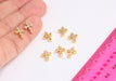 Shiny Gold CZ Cross Charms